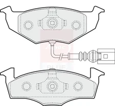 Brake Pads Set fits SKODA FABIA 542, 6Y 1.2 Front 01 to 14 6Q0698151B Apec Blue