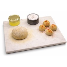 Marble Cheese and Pastry Board 16 x 12 Inch   Natural Carrara White Marble
