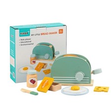 Wooden Toy-Pop up Toaster Play Kitchen Playset 11 pieces 