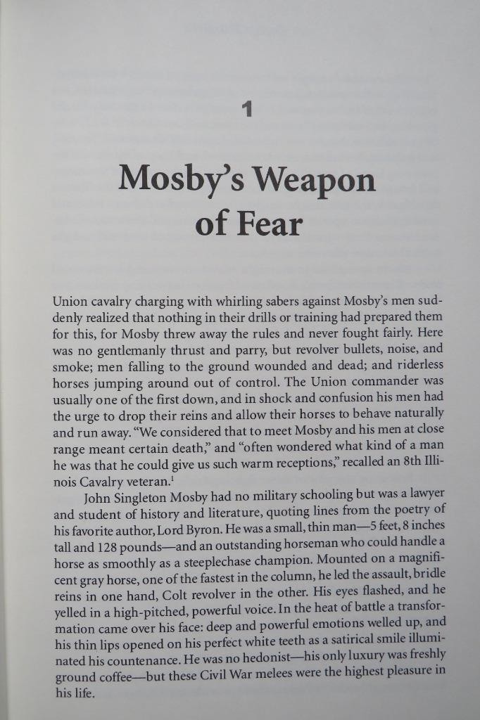 GRAY GHOST - LIFE OF COL JOHN SINGLETON MOSBY - CONFEDERATE RAIDER DJ IN BRODART