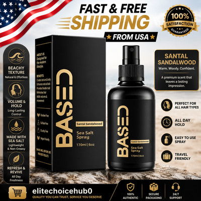 Sea Salt Spray for Hair   Based, Natural Finish, Volumizing & Texturizing, 6 oz