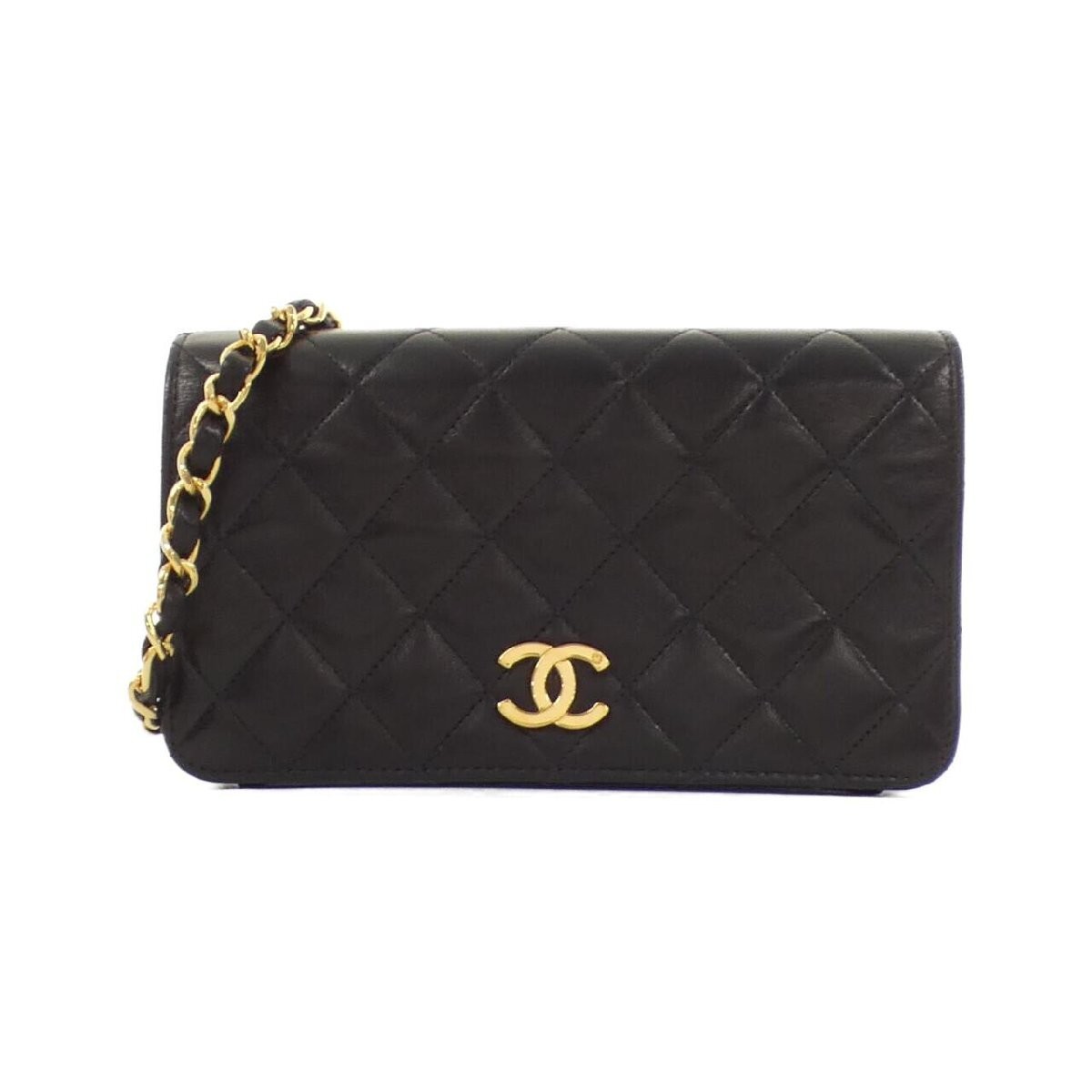 Vintage CHANEL 03571 Classic Black Shoulder Bag