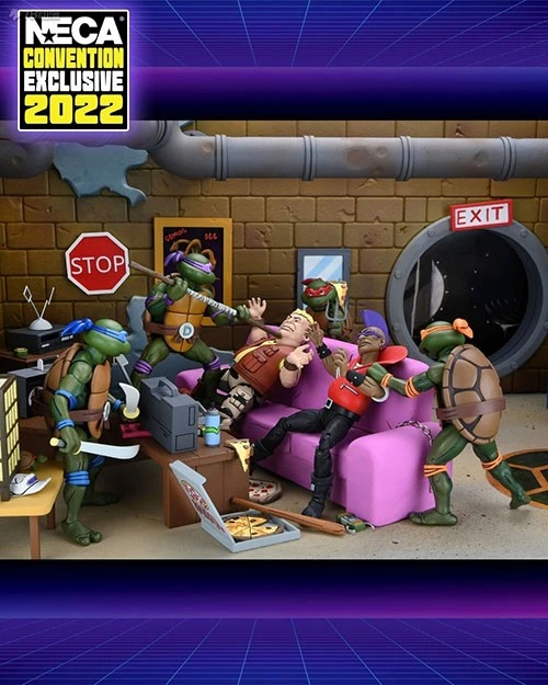 NECA Premonition of a Premutation Teenage Mutant Ninja Turtles 4 Pack SDCC - Image 4 of 4