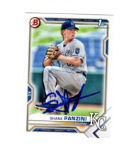 Shane Panzini signed autograph 2021 Bowman baseball card BD36 Royals