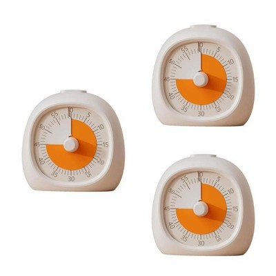 Set of 3 Küchentimer Beibringen Visueller Countdown Labor -Timer