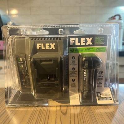 FLEX 24V 2.5Ah Lithium-Ion Battery & 160W Fast Charger Starter Kit - New!!