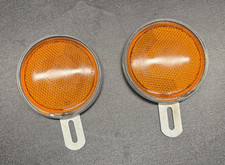 Set Of 2 Ouray Universal Vintage Orange Glass Car Truck Automotive Reflectors Set Of 2 Ouray Universal Vintage Orange Glass Car Truck Automotive Reflectors