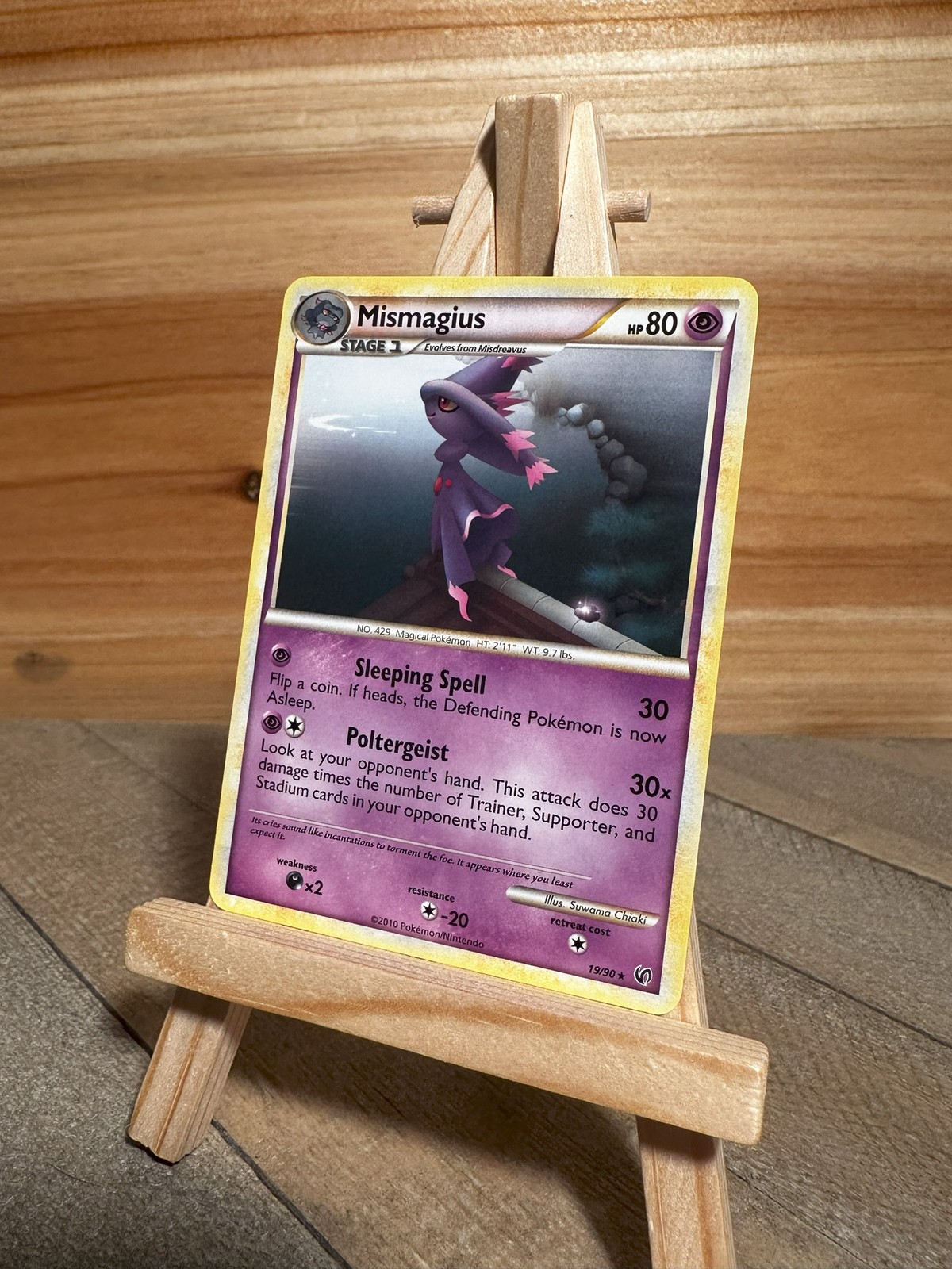 Pokemon Undaunted Rare Mismagius #19/90 Lightly played
