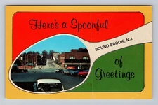 Bound Brook NJ-New Jersey, Spoonful General Greetings, Vintage Postcard