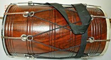 Musikinstrument Hochzeit Rosenholz Sheesham Punjabi Bhangra Dhol mit Tasche