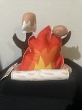 5 PCS Pretend Camping Campfire Toys Plush Felt Playset Kids Firepit S'mores NEW