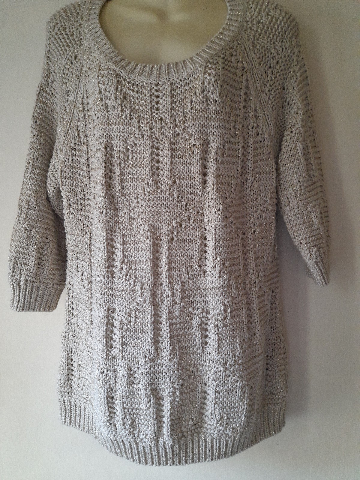 m and s PER UNA Ladies camel knitted jumper size 14