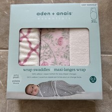 Aden Anais Essentials Quick Change Easy Wrap Swaddles 3-pk 0-3 Months