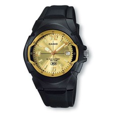 CASIO MW600F-9AV Enticer Analog Watch, Gold Dial