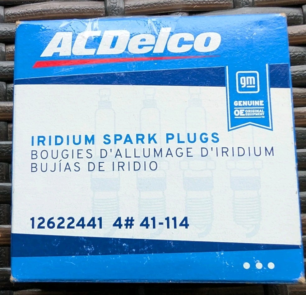 ACDelco 41-114 Iridium Spark Plugs 12622441 GM Genuine OEM 4 Pack