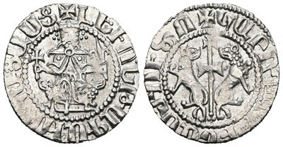 One Medieval Armenian Silver Tram - Sis Cilician Armenia 1198-1219 AD - Levon I