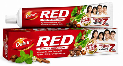 Dabur Red Toothpaste 200g Ayurvedic Fluoride Free Cavity Plaque & Bad Breath Car