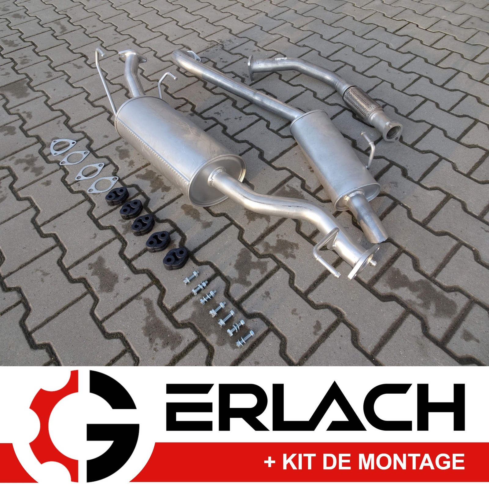 Echappement silencieux Hyundai Terracan 2.9 CRDi 4WD pot de rechange 2273