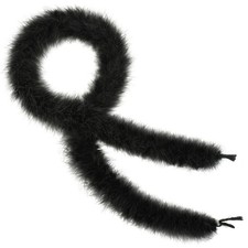 Black Marabou Feather Boa - 22g 2 Yards Boas for Party Bulk, Wedding, Hallowe...