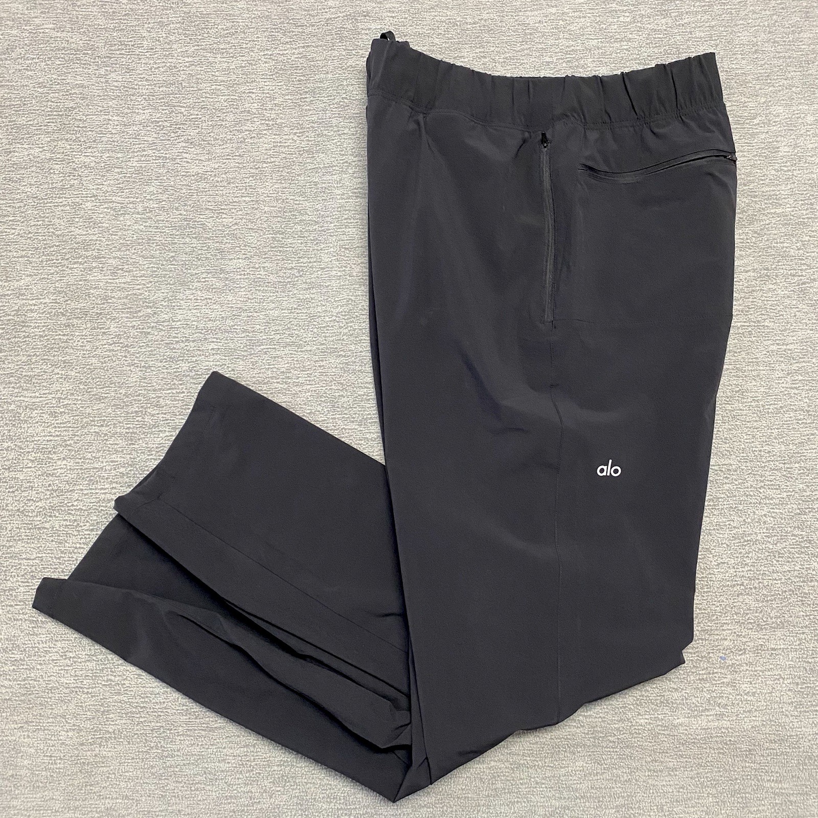 ALO Yoga Pants Mens Large REPETITION Pant Black Gym Athletic M5175R Performance-image