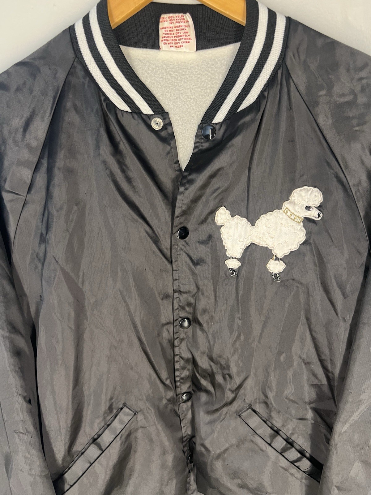 Cardinal Poodle Patch Varsity Jacket Vintage USA … - image 2