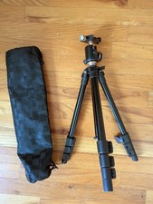 YoTilon Black Tripod and Carrying Case For Digital Camera