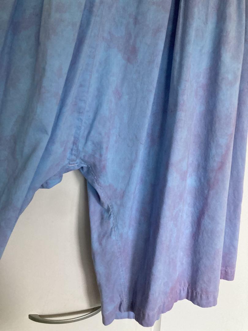 ANNTIAN Cotton Sarouel Pants Blue S Size