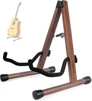 GitarrenstäNder Holz Verstellbar Zusammenklappbar FüR Akustik E-Gitarre Bass