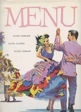 Alcoa Cavalier Clipper Corsair Menu Cover The Merengue 1950's