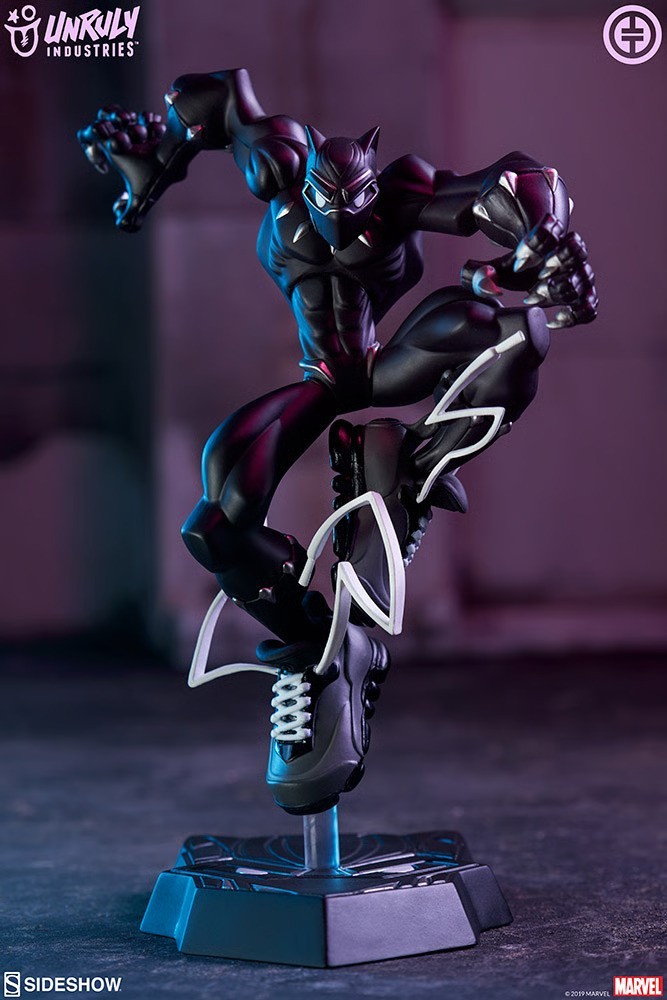 UNRULY INDUSTRIES BLACK PANTHER T'CHALLA DESIGNER STATUE BY TRACY TUBERA *NEW!* thumbnail 9
