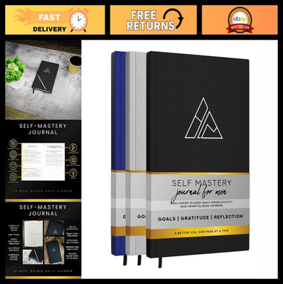 Daily Productivity & Reflection Journal for Self-Mastery | Goal Setting & Mindfu