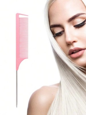 Friseure Friseure Metall Stecknadel Schwanzkamm Rattenschwanzkamm zum Stylen 4 Farben