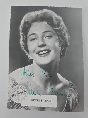 RENEE FRANKE Autogramm Signiert Autograph Signed Original Autogrammkarte 
