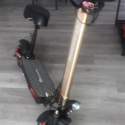自転車本体 EVERCROSS Electric Scooter EVERCROSS Seated Folding Electric Scooter Gold Black | eBay