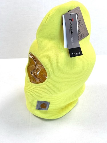 Máscara facial Carhartt gorro para hombre Brite tejido lima pasamontañas 3M aislante HECHO EN EE. UU. - Imagen 4 de 7