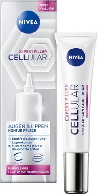 NIVEA Cellular Expert Filler Augen & Lippen 15 ml (1er Pack), Durchsichtig 