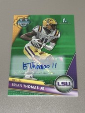 2023 Bowman U Chrome Prospect Green Refractor /99 Brian Thomas Jr #8 Auto