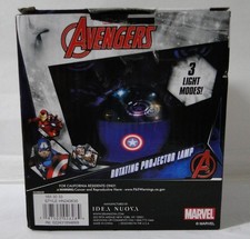 Idea Nuova Marvel Avengers Rotating Color Changing Projector Lamp Night Light