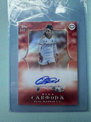 Topps UWCL Olga Carmona Real Madrid C.F. Auto Insert Serial Numbered /10