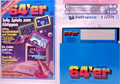 COMMODORE 64/128 -- TOLLE SPIELE  (M&T - DISKETTE ZUM 64'er SONDERHEFT 30/88)