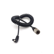 Power Cable for Sound Devices Blackmagic Hirose 4 Pin Male to Right Angle DC