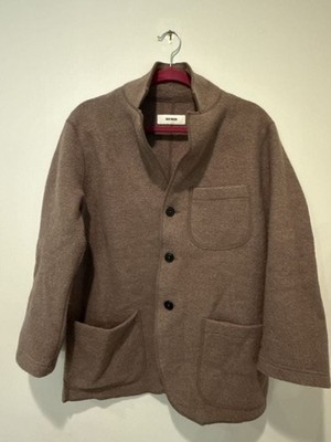 Buck Mason 100% Merino Wool Chore Coat Jacket Brown Size Medium