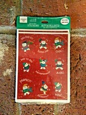 New Sealed Vintage Ambassador Hallmark Reward Stickers Winter Theme