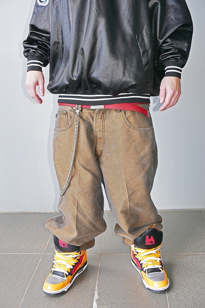 パンツ 2000's pelle pelle rigid denim pants 00s PELLE PELLE Denim Cargo Pants 青 W34×L33 ペレペレ デニム