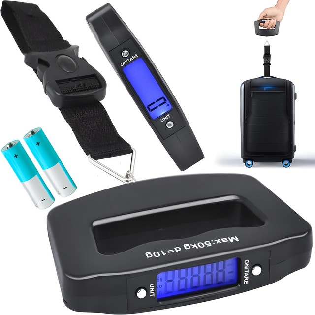 Digitale Kofferwaage 50kg LCD Gepäckwaage Reisewaage Hängewaage Handwaage Retoo Digitale Kofferwaage 50kg LCD Gepäckwaage Reisewaage Hängewaage Handwaage Retoo