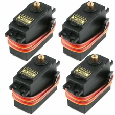 4pcs MG995 360° High Torque Metal Gear RC Servo Motor For Boat Helicopter Car
