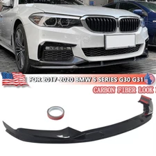 Carbon Fiber Look Front Splitter Lip For 2017-20 BMW G30 530i 540i M550i M Sport