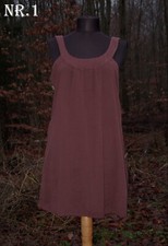 Träger Kleid Tunika Knielang Hippie Festival Luftiges Sommerkleid Kurz Baumwolle