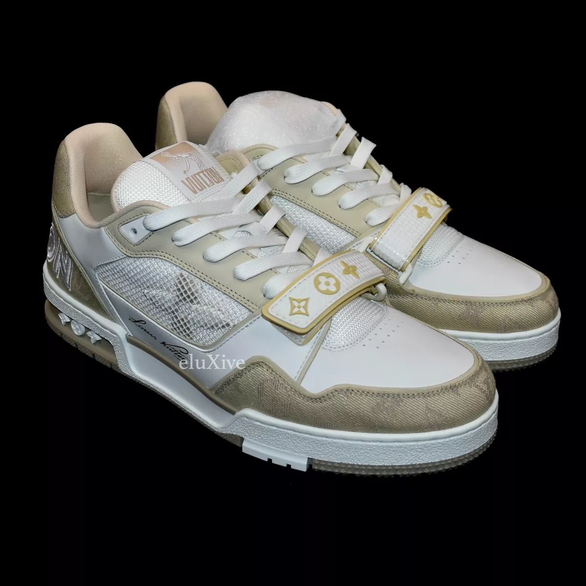 Louis Vuitton Trainer Metallic Beige