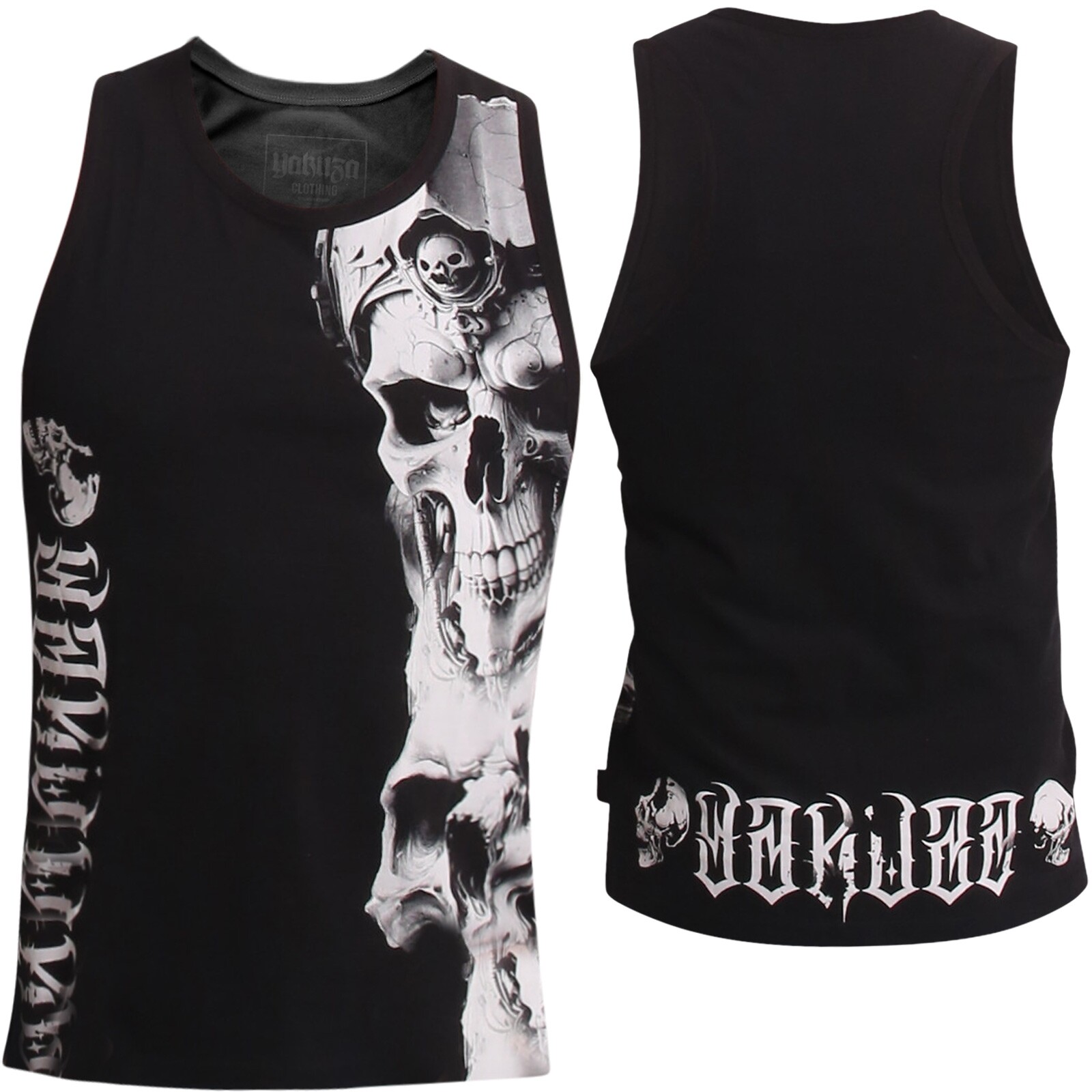 Облегающий комбинезон YAKUZA Mouth Slim Racer Tanktop UHB-26024 Schwarz Herren 5490₽